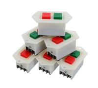 Gadpiparty 6pcs Industrial off Push Button Switch for Grinder Machine Start Stop Control, 5a Power Control Buttons with Drill Safety Function for Workshop and Table Machines