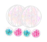 Gadpiparty 6pcs Interactive Cat Crinkle Balls Bite-resistant Colorful Noise-making Indoor Play Entertainment for Kittens and Cats