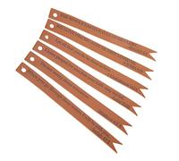 Gadpiparty 6pcs Leather Bible Bookmarks Christian PU Leather Page Markers with Meaningful Sayings for Organizing Books Documents and Readers and Students