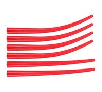 Gadpiparty 6pcs Long Sausage Caulk Nozzle Plastic Red Extended Reach Flexible Angle Tip for Sausage Caulk Gun, Sealing and Renovation Tasks