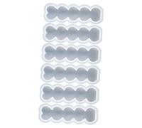 Gadpiparty 6pcs Love Candle Mold Heart Shape Silicone Mold for Candle Making Supplies DIY Crafts Valentine's Day Party