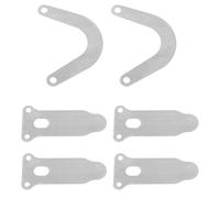 Gadpiparty 6pcs Metal Valve Plates Tongue Shaped U Shaped V Alloy Iron Air Compressor Accessories for Workshops and Garages with Airflow Regulation and Increased Efficiency