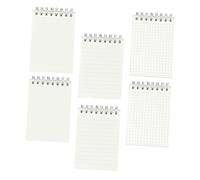 Gadpiparty 6pcs Mini Notepads with Transparent Cover Multipurpose Office Notepad for School and Home Includes Lined Blank and Pages Portable Planning and Writing Book for Scheduling and Notes