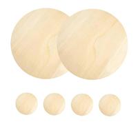 Gadpiparty 6pcs Natural Poplar Wood Slices Rustic Unfinished Circles for DIY Crafts Painting Engraving Christmas Ornaments Home Decor Wood Trunk Discs
