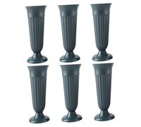 Gadpiparty 6pcs Plastic Graveyard Flower Pots Weather-resistant Memorial Vases for Cemetery Decoration Garden Floral Holders for Graveside Tribute