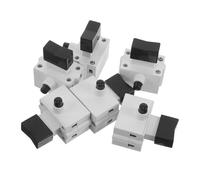 Gadpiparty 6pcs Replacement Power Tool Electrical Switch for Evolution Cutter and Steel Cutting Equipment, Compact Design with Lock, High Load Capacity, Plastic Material, for Industrial Use