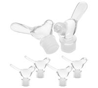 Gadpiparty 6pcs Reusable Wine Stoppers for Wine Bottles and Beverage Bottles Airtight Sealing for Carnival and Birthday Parties