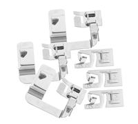 Gadpiparty 6pcs Rolled Hem Presser Foot Lightweight Portable Sewing Machine Feet for Quilting Patchwork DIY Crafts Compatible with Household Models