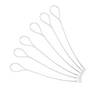 Gadpiparty 6pcs Stainless Steel Latch Pull Cord for Easy Gate Access Durable Gate Latch String for Thick Doors Resistant and Simple Installation