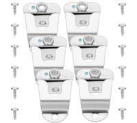 Gadpiparty 6Pcs Stainless Steel Microphone Holder Clips for Ham Radio Cb Microphone Hanging Up Clip Universal Mobile Mic Hanger Accessories for Vehicle Use