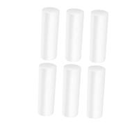 Gadpiparty 6PCS White Foam Cylinders for Crafts Polystyrene Rods for DIY Flower Arrangements Home Crafting Florist Blocks Supplies Compact Decorative Tubes for Holiday Projects