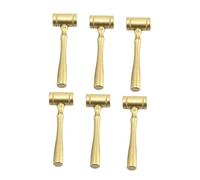 Gadpiparty 6PCS Wooden Judge Gavels for Role Play Creative Courtroom Costume Props Lawyer Party Favors and Auction Mallets Decorative Hammers for Social Interaction and Group Fun