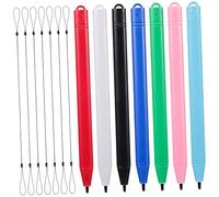 Gadpiparty 7 Pcs LCD Writing Tablet Stylus Pens with Tether Lightweight Touch Screen Drawing Pens for Designers and Portable Stylus for Drawing and Writing