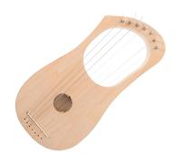 Gadpiparty 7 Strings Wooden Lyre Harp DIY Kit String Musical Instrument with Tuning Wrench and Unfinished Soundboard for Adults and and Crafting