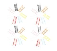 Gadpiparty 70pcs Colorful Miniature Plastic Ladder for Dollhouse Furniture and Fairy Garden DIY Crafts Lightweight Portable Step Ladder for Birthday Cake Decorations and Indoor Outdoor Play