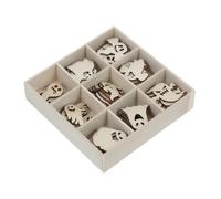 Gadpiparty 72Pcs Halloween Wooden Crafts Durable DIY Ghost Decor for Festive Home Decoration for Adults Assorted Designs Including Ghosts Pumpkins and Spiders