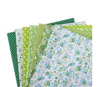 Gadpiparty 7pcs DIY Cotton Patchwork Fabric Squares Set Pre-Cut Small Floral Cotton Cloth for Sewing and School Items Easy to Iron for Crafts