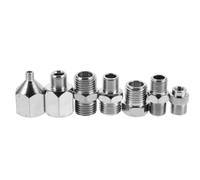 Gadpiparty 7pcs Metal Airbrush Hose Connector Replacement Adapter with Quick Connect Coupler, Precision Thread Fit for Mini Air Compressor and Airbrush Hose, Lightweight Compatibility