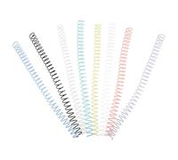 Gadpiparty 8pcs Binding Spiral Coils Spiral Coil Notebook Plastic Binder Rings Stable Structure Combine Reports Notebook Design for Office and Home Organization