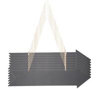 Gadpiparty 8pcs Blank Arrow Direction Signs Wood Double Side Writable Simple Design Highly Visible Vibrant Colors Dark Arrow Shape Wall Wooden for Clubs and Cafe Shop