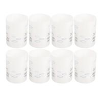 Gadpiparty 8pcs Blue Plastic Candle Tube Shades Cylindrical Shape for Home Decoration and Wedding Use, Providing Longer Service and Creating A Peaceful Atmosphere