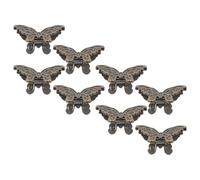 Gadpiparty 8pcs Butterfly Journal Clips in Bronze Strong Clamping Power Zinc Alloy Metal Clips for Mobile Work Situations and Office for Organizing Photos and Documents