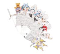 Gadpiparty 8Pcs DIY Shadow Puppet Craft Set Traditional Chinese Opera Characters Creative Coloring Educational for Cultural Learning and Interactive Art Activities