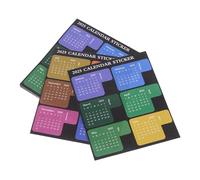 Gadpiparty 8pcs English Book Index Tabs Self-Adhesive Monthly Stickers Thick Paper Sticky Page Markers Clean Removal for Library School Book Organization