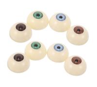 Gadpiparty 8pcs Halloween Acrylic Eyeballs for DIY Doll Making Scary Stuffed Animal Crafts Realistic Half Round Eyes for Halloween Props Decoration