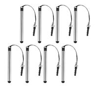 Gadpiparty 8pcs Mini Stylus Pen Adjustable Retractable Fine Rod Capacitive Touch Screen Pen for Phones Tablets Lightweight Portable Precision Touchscreen Stylus