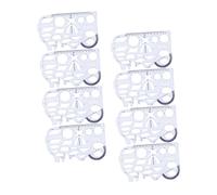 Gadpiparty 8Pcs Multifunctional Geometric Ruler French Curve Drawing Stencils for School Students Wear Resistant Drafting Tools for Mathematics and Architecture Supplies