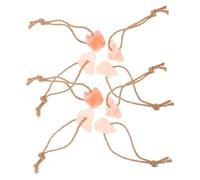 Gadpiparty 8pcs Pink Mineral Salt Blocks for Livestock Each with Hanging Rope Natural Salt Lick for Horses Cattle Deer Alpaca Goat Sheep Essential Nutrients for Animal Health and Digestion