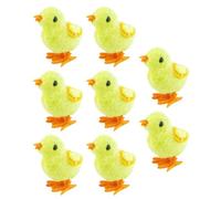 Gadpiparty 8pcs Plush Chick Cat with Clockwork Spring Mechanism, Plastic Material for Interactive Play and Exercise to Tease and Stimulate Cats Indoors Random Color