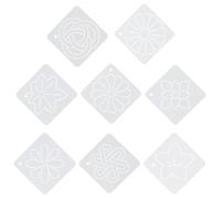 Gadpiparty 8Pcs Quilting Sewing Templates Flower Line Patchwork Stencil Set Motion Quilting and Embroidery DIY Craft