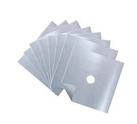 Gadpiparty 8pcs Reusable Stove Burner Covers Silver Gas Range Protectors Practical Stovetop Liners for Easy Cleaning Durable Hob Mats Dishwasher Safe Thick