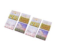 Gadpiparty 8pcs Self Adhesive Memo Notes with Lined Decorative Paper for School Office Home Use Portable Reminder Pads for Message Leaving and Daily Planning