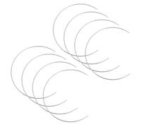 Gadpiparty 8pcs Silver Dreamcatcher Half Circle Metal Hoops for Crafts, Smooth Iron Material with Sturdy Design, for Wreath Making and Tassel Works DIY Projects