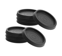 Gadpiparty 8pcs Sofa Mat Thick Protectors Round Castor Leg Feet Felt Pads Furniture Caster Sofa Feet Desk Chair Cups Black Rubber