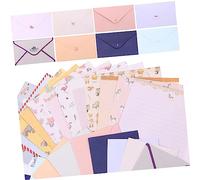 Gadpiparty 9 Sets Writing Paper and Envelope Stationery Set Vintage Invitation Card Paper Supplies for Handwritten Letters Greeting Cards and Gifts Practical and Decorative Writing with