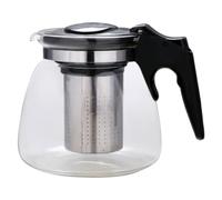 Gadpiparty 950ml Water Jug with Removable Stainless Steel Infuser, Explosion-Proof and Heat-Resistant Glass Tea Pot for Loose Leaf Tea Brewing, for Home and Office Use
