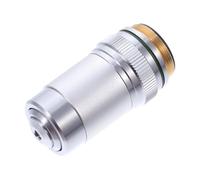 Gadpiparty 95mm 20x Achromatic Microscope Objective Lens Steel Increase Contrast Biological Lab Object Glass for Student and Research Use