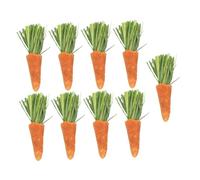 Gadpiparty 9pcs Carrot Teething Sticks for Hamster Toys Small Animals Chew Plaything Rabbit Chew Carrots Teething Sticks for Guinea Pigs Dwarf Hamster Toys