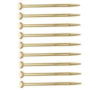 Gadpiparty 9pcs Gold Plated Metal Heart Shape Ballpoint Pens for Valentines Writing and School Note Taking, Decorative Girly Pens Set for Bridal Shower and Office Use