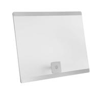 Gadpiparty A4 Silver Acrylic Certificate Frame for Diplomas and Awards, Horizontal Document Holder for Business Licenses and Graduation Certificates, Office Display Plaque for Achievement