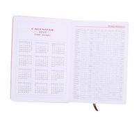 Gadpiparty Academic Daily Planner Notebook Pink Elastic Band English Note Book Office Accessory Diary for Study Work Goal Tracking and Life Organization