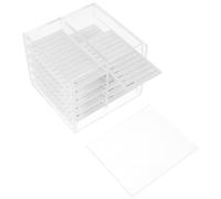 Gadpiparty Acrylic False Eyelash Storage Box Ten Layers Eyelash Holding Container Convenient Makeup Organizer