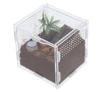Gadpiparty Acrylic Jumping Spider Habitat Box for Small Insects and Bugs, Portable and Easy to Observe Breeding Enclosure Suitable for Home and Office Use
