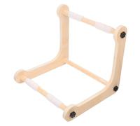 Gadpiparty Adjustable Wood Embroidery Hoop Stand with Natural Finish Portable Cross Stitch Frame for Lap and Tabletop Use Sewing Holder for Stable Needlework in Art and Craft Projects