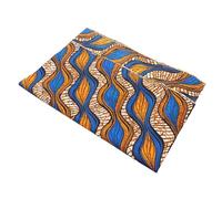 Gadpiparty African Print Fabric Quilting Cloth 100% Polyester Geometric Pattern Double-Sided Wax Print Fabric for Sewing and Patchwork Crafts, 1 Yard for DIY Quilting and Crafting