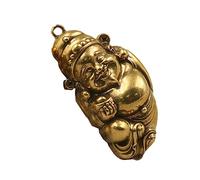 Gadpiparty Antique Style Chinese Fortune Charm Pendant Pure Brass Feng Shui Jewelry Charm for Bracelet Making Unique Lucky Ornament for Birthday Party Wedding Gifts